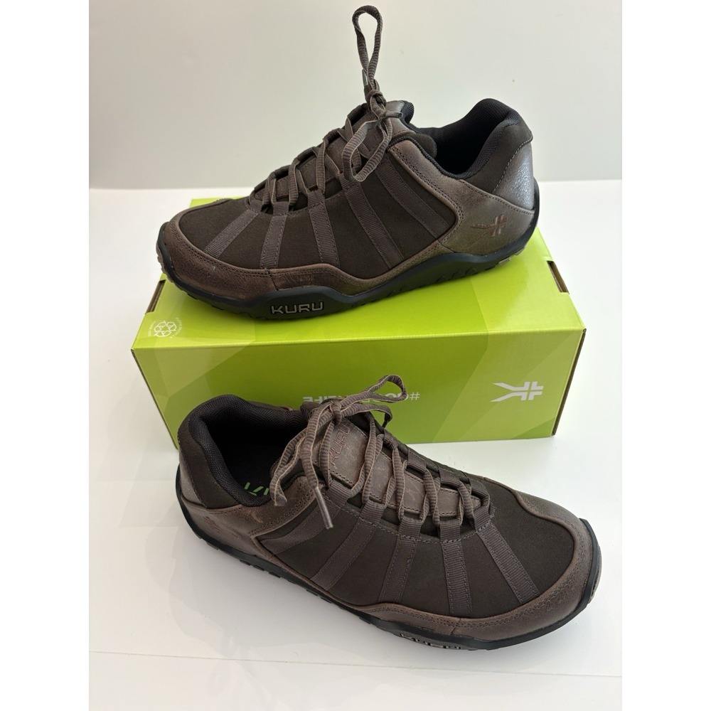 Kuru Chicane Men's Brown Supportive Leather Hiking Athletic Shoes 8 Wide NWB - Picture 2 of 9